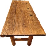 오래된 나무 고재 원목 테이블 앤틱 빈티지 인테리어 식탁 티크 복고풍 레트로 : SKY KOREA