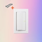 일신 와이드 벽 매립 전등 전기 스위치 커버 1구 야광 국산 : 승림스토어