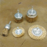 철판 녹 이물질 제거 연마 전동 임팩용 와이어 스틸 브러쉬 세트 5PCS : 에스앤드에이치몰