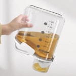사료통 보관통 소형 휴대용 계량컵 4세대 1600mL : 건고강