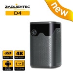 ZAOLITGHTEC D4 미니 휴대용 DLP 프로젝터, 스마트 안드로이드, 와이파이, TV 비디오, 피코 LED, 풀 1080P, 모바일 PC, 시네마 : 삼한... 