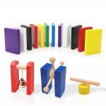 네모세모 단체체험 원목도미노 7색 /1000p 보관함포함 : 주식회사 아이피