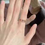 여성용 비취 불규칙 진주 선물 에나멜 원석 스타일 링 옥 귀여운 프렌치 반지 패션 주얼리 : 투글로벌