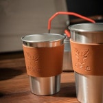 캠핑주전자 아웃도어 휴대용 스테인레스 스틸 커피 내구성 맥주 내열성 야외 여행 온수 냉수 차 우유 350ml : 이나링마켓