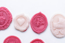 예쁜앤틱 인장몰드 데코6구 석고방향제 레진아트 캔들오브제 포장봉투장식 : 별님아씨