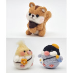동물 친구들 양모펠트 만들기 DIY 올인원 열쇠고리 키링 키트 다람쥐 햄스터 병아리 펭귄 스트레스 해소 : 홈핸디