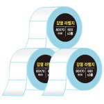 [6월발송]다다 감열라벨지 600매 3롤80x70 : 주식회사 다다