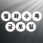 요일 표기 월화수목금토일 원형 자석스티커 기입 주문제작 지름 5cm : 스티커와 친구들
