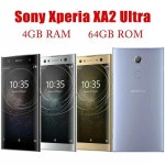 소니 엑스페리아 XA2 울트라 H3223 H4233 4G 6.0 인치, 4GB + 32GB/64GB, 싱글/듀얼 SIM 휴대폰, NFC 안드로이드 오리지널 잠금 해제... 