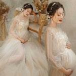 만삭촬영원피스  임산부 사진 스튜디오 시스루드레스 : 유얼쇼핑