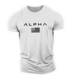 알파 ALPHA 헬스 반팔 티셔츠 머슬핏 짐웨어 : 하울메이트