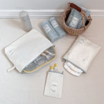 어린이집준비물 어린이집파우치 방수 식판 여벌옷 아이보리 L : 누누슴패브릭