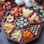 팔각나무구절판 최고급선물 폐백 예단음식 명절선물 전통외국인선물 : 와니스핸드메이드