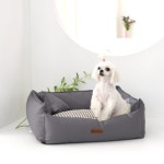 [ 까사보니따 ] 유럽풍 캐슬 애견방석 3색 베이지 / 브라운 / 그레이 : casabonita