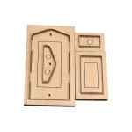 가죽가방부자재 공예 절단 11x7x2.5cm 가죽공예 홀더 카드 다이 가죽 이름 DIY : 더 미래모