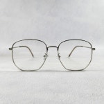 남자 여자 클래식 빈티지 빅사이즈 금테 은테 사각 메탈 금속 안경테 : 동학안경