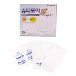 슈퍼포아 멸균형 혼합 10매입 드레싱 밴드 상처 멸균 소독 거즈 붕대 반창고 : 원일상회
