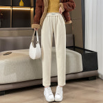 코듀로이 팬츠 여성 골덴 와이드 기모 팬츠 골덴바지 트레이닝 캐주얼 : 빛나네몰