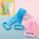 바디타올 손잡이 긴 샤워타월 셀프 실리콘 등 브러쉬 1-실리콘등밀이-핑크 : 캣치니