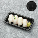 WL-0.6(검정-600개(박스) 일식용기(4pcs) 초밥 포장 스시용기 : 대성팩