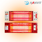 한빛 전기난로 산업용 공업용 사무실 근적외선 벽걸이 전기 히터 난로 난방기구 레드 1kw : 블루에코텍