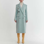 모직 코트 용감하게 스타일 옷 의상 삼남매가  패션 민트 더블 : 성진만물상