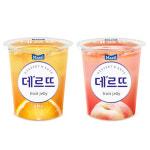 매일 데르뜨 과일젤리 2종 130g 오렌지 백도 : 쿠킹스토어