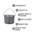 캠핑스토브 화로 버너 알루미늄 걸이식 캠핑 인용 피크닉 요리 4L, 10L : 이나링마켓