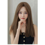 안젤리나 스트레이트펌 긴머리 통가발 여자가발 51cm + 가발액세서리 3종 셋트 : 하이유니 Hi-Yuni