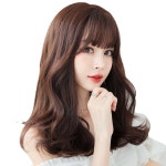 테레사 웨이브펌 긴머리 통가발 여자가발 50cm + 가발액세서리 3종 셋트 : 하이유니 Hi-Yuni