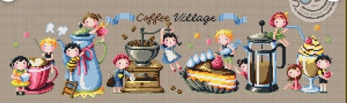 커피빌리지(The Coffee Village) (SO-G65) xx단종예정 도안만 : 십자수센스