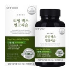 온푸드 리얼 맥스 밀크씨슬 간에좋은 밀크시슬 6개월분 : 낭만거북이