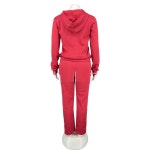 기모트레이닝  세트 조거팬츠 여성 투피스 스웨트 팬츠 후디 캐주얼 트레이닝복 : 베스트웨이72