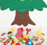 유치원 어린이집 벽에거는 부직포트리 유리창 창문 벽면트리 크리스마스트리 : 러너온샵