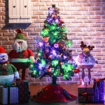 120cm 노엘인형 스카치 트리 풀세트(전구포함) 크리스마스츄리 완제 장식소품 교회 유치원 : 유즈마켓