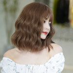 셀레네 웨이브펌 단발 통가발 여자가발 38cm + 가발액세서리 3종 셋트 : 하이유니 Hi-Yuni