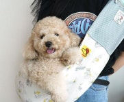 강아지 애견 외출 포근한 포대기 피너츠팀 슬링백 : 스마일 마마