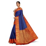 인도 Varkala 실크 사리  부드러운 실크 Gadwal Saree 스티치되지 않은 블라우스 피스 포함 : 스케일업ScaleUp