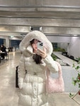 (3컬러) 최저가 더블제이 끌루 덕다운100 리얼폭스 허리벨트 롱패딩 : 남포동민트