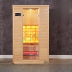 가정용 찜질방 편백 나무 적외선 1인 2인 전신 핀란드 : trioplus