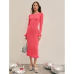 니트 Look 백 It 핑크 맥시 원피스236697 : 동스토어삼