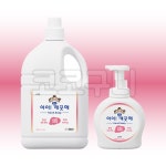 아이깨끗해 거품형 핸드솝 4L 펌프용기 490ml 포함 대용량 핸드워시 레몬향 리필 업소용 손세정제 : 코코구니