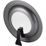 Pearl Metal H7898 스탠딩 프라이팬유리창 뚜껑 포함 94~110인치24~28cm용 실리콘 가공 팬 커버 오일 마스터 : 쓰리스톤