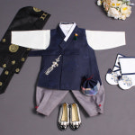 남아한복대여 [25종]돌 1호 10호 백일 유아 아기 어린이 남자 아이 어린이집 명절 생일 : 유나앤솔로지