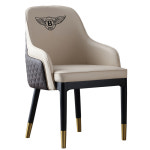 미드센추리 의자 예쁜 카페 가죽식탁의자 벤틀리 럭셔리 프리미엄 디자이너 책상머리 등받이 : 마켓 에스