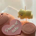 (3개/1set) 곰돌이초 귀여운 생일 파티 케익 케이크 데코 생일초 캔들 이벤트 베어초 : 텀즈업마켓