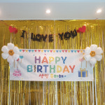 풍선용품 이벤트 홈파티 생일 세트 칠순 장식 돌잔치 백일 환갑 기념일 행사 가렌드 현수막 : 뎅시디자인
