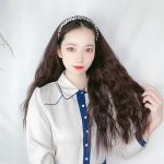 히피 펌 헤어 레오파드 머리띠 헤어밴드 가발 65cm : 하이유니 Hi-Yuni