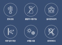 5미터 물없이 붙이는 6중 뽁뽁이 창문 보온재 창문형 에어켑 뿍뿍이 단열 뽁순이 난방 효과 : twosso