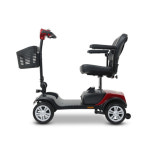 A AU테크 에코로 골든체어 100 4륜 효도 어르신 전동차 전기 전동스쿠터 24V 12A 레드 : 유니텍종합몰
